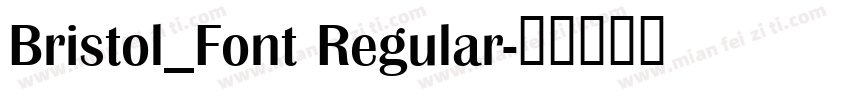 Bristol_Font Regular字体转换
